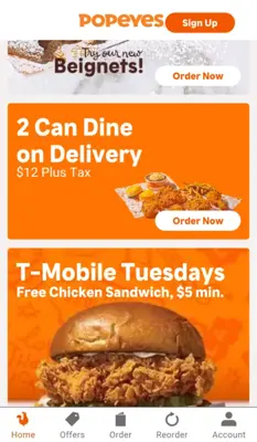 Popeyes® App USA android App screenshot 2