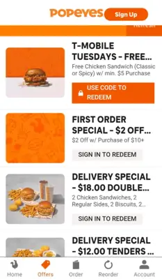 Popeyes® App USA android App screenshot 5