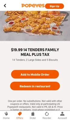 Popeyes® App USA android App screenshot 7